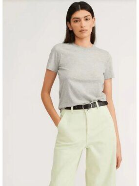 Everlane Womens Heathered Gray Organic Cotton Tee Shirt Size Small